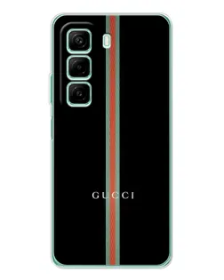 Чехол для Infinix Hot 50 с картинкой «Gucci — строгая линия»