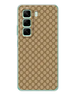 Чехол для Infinix Hot 50 с картинкой «Gucci — классический беж»