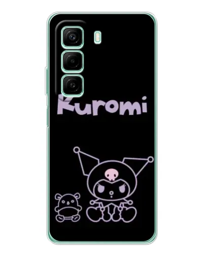 Чехол для Infinix Hot 50 с картинкой «Kuromi — черный минимализм» Чехол для Infinix Hot 50 с картинкой «Kuromi — черный минимализм»
