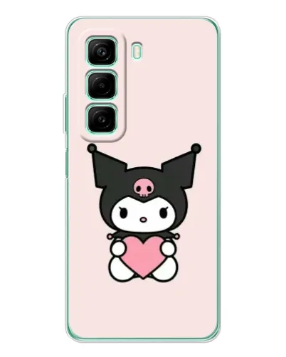 Чехол для Infinix Hot 50 с картинкой «Kuromi и сердце» Чехол для Infinix Hot 50 с картинкой «Kuromi и сердце»