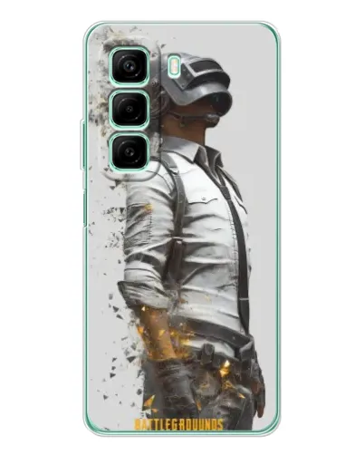 Чохол для Infinix Hot 50 з картинкою «PUBG — боєць у пилу»