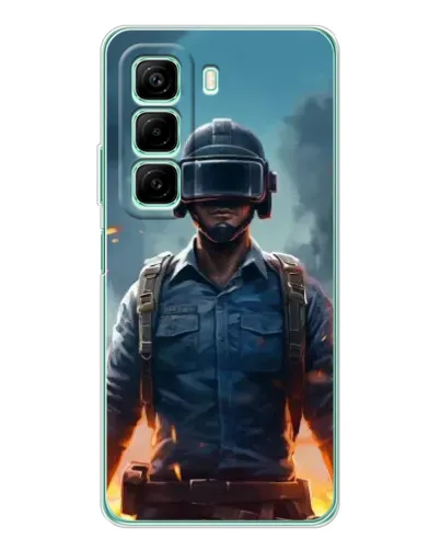Чохол для Infinix Hot 50 з картинкою «PUBG — реалістичний герой»
