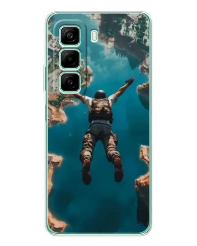 Чохол для Infinix Hot 50 з картинкою «PUBG — вільне падіння»