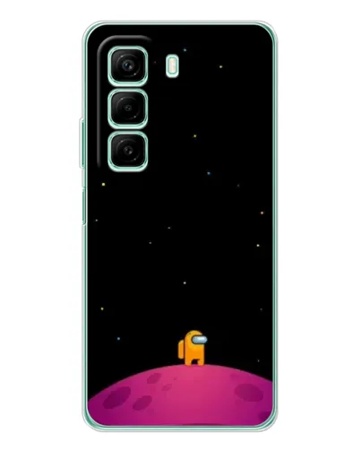 Чехол для Infinix Hot 50 с картинкой «Одинокий герой на планете» Чехол для Infinix Hot 50 с картинкой «Одинокий герой на планете»