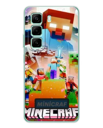 Чохол для Infinix Hot 50 з картинкою «Minecraft герої гри» Чохол для Infinix Hot 50 з картинкою «Minecraft герої гри»