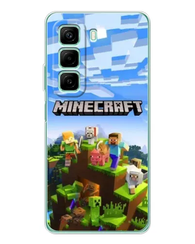 Чохол для Infinix Hot 50 з картинкою «Minecraft класичний світ» Чохол для Infinix Hot 50 з картинкою «Minecraft класичний світ»