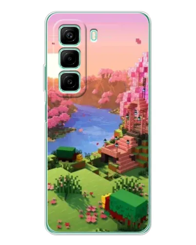 Чохол для Infinix Hot 50 з картинкою «Рожеве дерево Minecraft» Чохол для Infinix Hot 50 з картинкою «Рожеве дерево Minecraft»