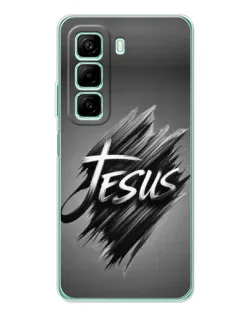 Чехол для Infinix Hot 50 с картинкой «Надпись Jesus Graffiti»