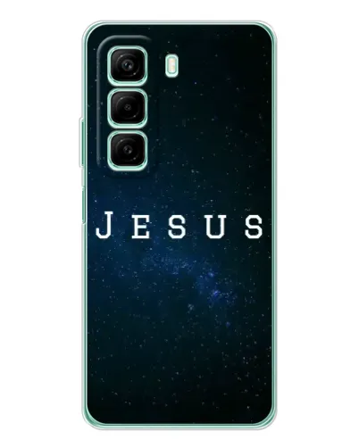 Чехол для Infinix Hot 50 с картинкой «Звездное небо Jesus»