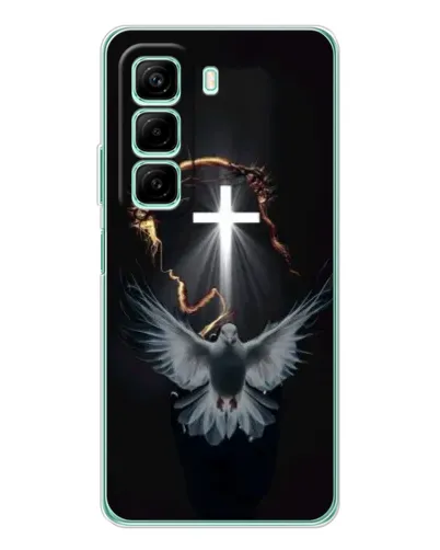 Чехол для Infinix Hot 50 с картинкой «Голубь и Свет»