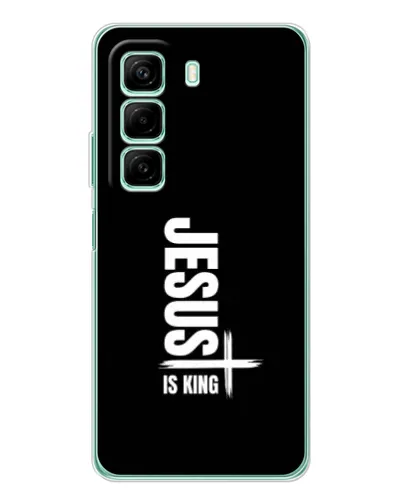 Чехол для Infinix Hot 50 с картинкой «Вертикаль веры Jesus»