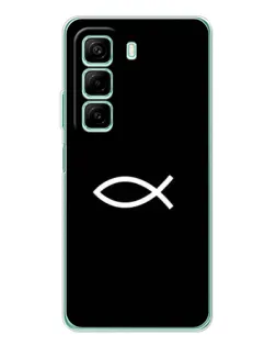 Чехол для Infinix Hot 50 с картинкой «Символ рыбы Jesus» Чехол для Infinix Hot 50 с картинкой «Символ рыбы Jesus»