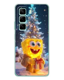 Чохол для Infinix Hot 50 з картинкою «Різдвяний Спанч Боб» Чохол для Infinix Hot 50 з картинкою «Різдвяний Спанч Боб»