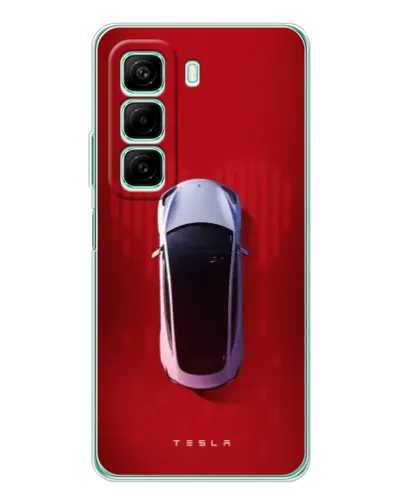 Чехол для Infinix Hot 50 с картинкой «Tesla Top View»