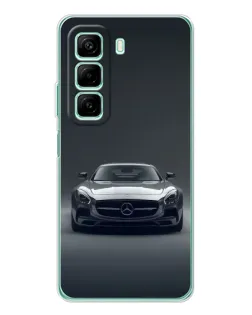 Чехол для Infinix Hot 50 с картинкой «Mercedes на черном»