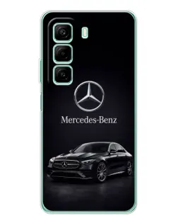 Чехол для Infinix Hot 50 с картинкой «Mercedes — решетка радиатора»