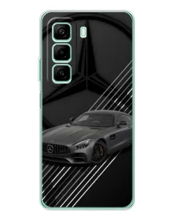Чехол для Infinix Hot 50 с картинкой «Mercedes AMG — графика»