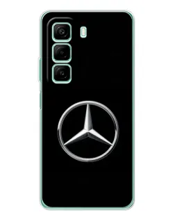 Чехол для Infinix Hot 50 с картинкой «Mercedes классический лого»