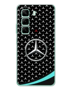Чехол для Infinix Hot 50 с картинкой «Mercedes — бирюзовый акцент»