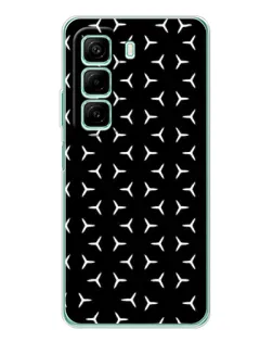 Чехол для Infinix Hot 50 с картинкой «Mercedes паттерн звезд»