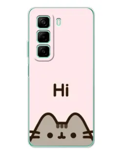 Чохол для Infinix Hot 50 з картинкою «Пушин каже Hi» Чохол для Infinix Hot 50 з картинкою «Пушин каже Hi»