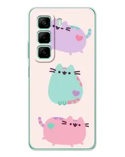 Чохол для Infinix Hot 50 з картинкою «Pusheen тріо» Чохол для Infinix Hot 50 з картинкою «Pusheen тріо»