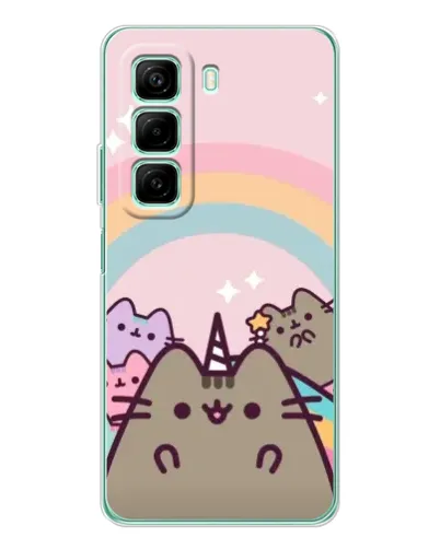 Чехол для Infinix Hot 50 с картинкой «Единорог Pusheen» Чехол для Infinix Hot 50 с картинкой «Единорог Pusheen»