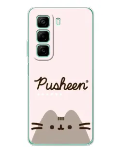 Чохол для Infinix Hot 50 з картинкою «Pusheen логотип» Чохол для Infinix Hot 50 з картинкою «Pusheen логотип»