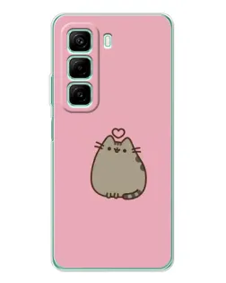 Чохол для Infinix Hot 50 з картинкою «Pusheen серце» Чохол для Infinix Hot 50 з картинкою «Pusheen серце»