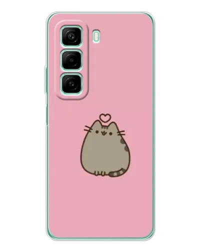 Чехол для Infinix Hot 50 с картинкой «Pusheen сердце» Чехол для Infinix Hot 50 с картинкой «Pusheen сердце»