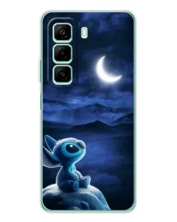 Чехол для Infinix Hot 50 с картинкой «Лунная ночь Стича»
