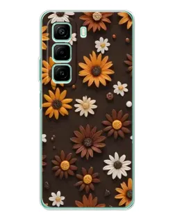Чехол для Infinix Hot 50 с картинкой «Узор из маленьких подсолнухов» Чехол для Infinix Hot 50 с картинкой «Узор из маленьких подсолнухов»