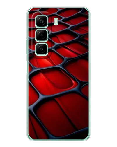 Чехол для Infinix Hot 50 с картинкой «Красная глянцевая сетка» Чехол для Infinix Hot 50 с картинкой «Красная глянцевая сетка»