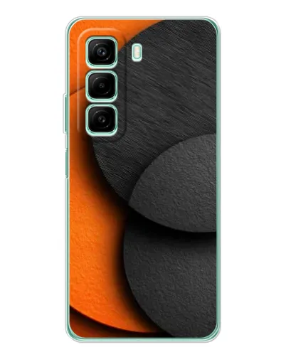 Чехол для Infinix Hot 50 с картинкой «Геометрия оранжевых кругов» Чехол для Infinix Hot 50 с картинкой «Геометрия оранжевых кругов»