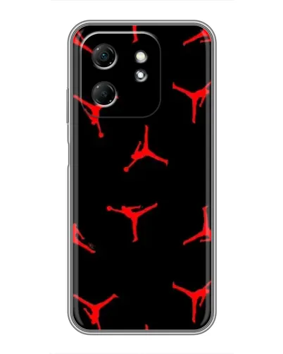 Чехол для Infinix Hot 50i с картинкой «Jordan Red Pattern» Чехол для Infinix Hot 50i с картинкой «Jordan Red Pattern»