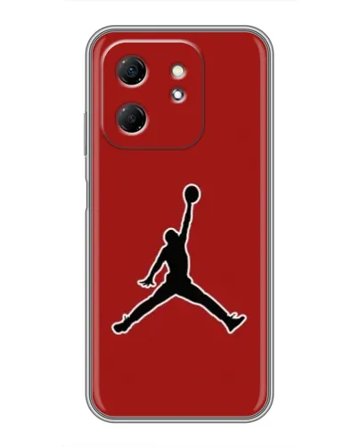 Чехол для Infinix Hot 50i с картинкой «Jordan Red Back» Чехол для Infinix Hot 50i с картинкой «Jordan Red Back»