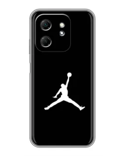Чехол для Infinix Hot 50i с картинкой «Jordan Silhouette»