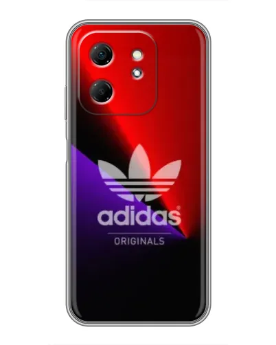 Чехол для Infinix Hot 50i с картинкой «Adidas Red Neon» Чехол для Infinix Hot 50i с картинкой «Adidas Red Neon»