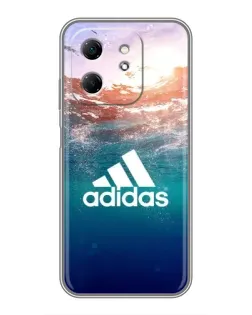 Чехол для Infinix Hot 50i с картинкой «Океанская глубина адидас»