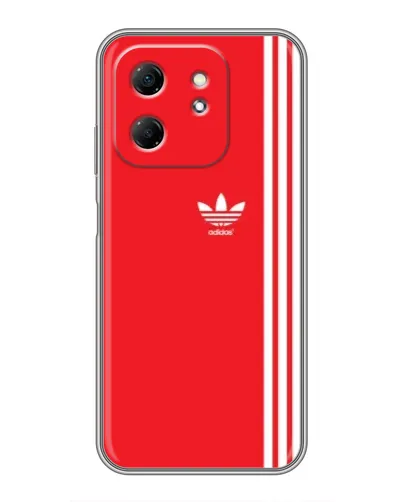 Чехол для Infinix Hot 50i с картинкой «Красный минимализм Adidas» Чехол для Infinix Hot 50i с картинкой «Красный минимализм Adidas»