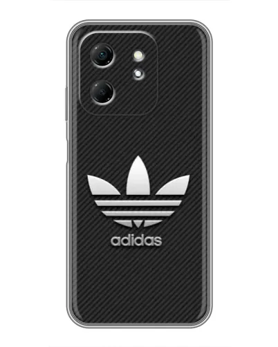 Чехол для Infinix Hot 50i с картинкой «Adidas Карбоновая текстура» Чехол для Infinix Hot 50i с картинкой «Adidas Карбоновая текстура»