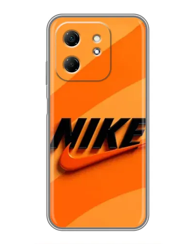Чехол для Infinix Hot 50i с картинкой «Оранжевый драйв Nike»
