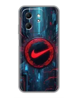 Чехол для Infinix Hot 50i с картинкой «Техногенный стиль Nike» Чехол для Infinix Hot 50i с картинкой «Техногенный стиль Nike»