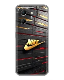Чехол для Infinix Hot 50i с картинкой «Золотой Nike на металле» Чехол для Infinix Hot 50i с картинкой «Золотой Nike на металле»