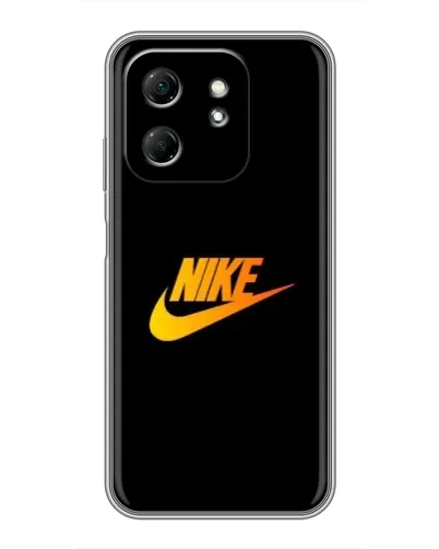 Чехол для Infinix Hot 50i с картинкой «Золотой логотип Nike»