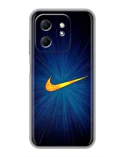 Чехол для Infinix Hot 50i с картинкой «Синий пульс Nike» Чехол для Infinix Hot 50i с картинкой «Синий пульс Nike»