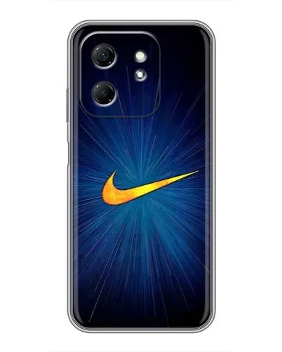 Чехол для Infinix Hot 50i с картинкой «Синий пульс Nike» Чехол для Infinix Hot 50i с картинкой «Синий пульс Nike»