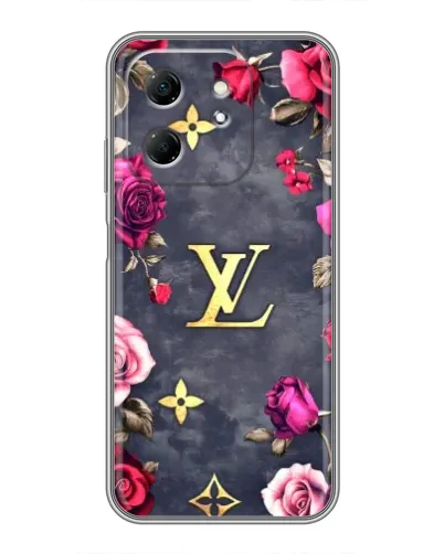 Чехол для Infinix Hot 50i с картинкой «Цветочный Louis Vuitton»