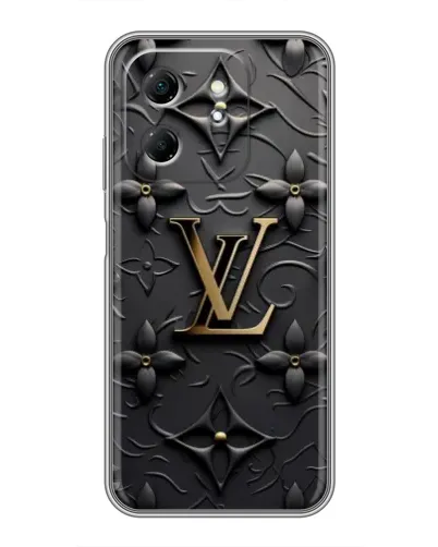 Чехол для Infinix Hot 50i с картинкой «Кожаная текстура LV»
