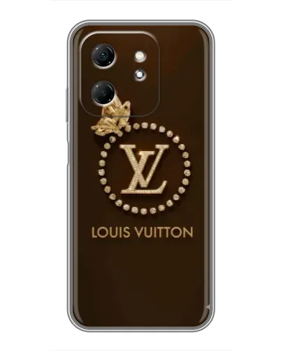 Чехол для Infinix Hot 50i с картинкой «LV — золотая печать»